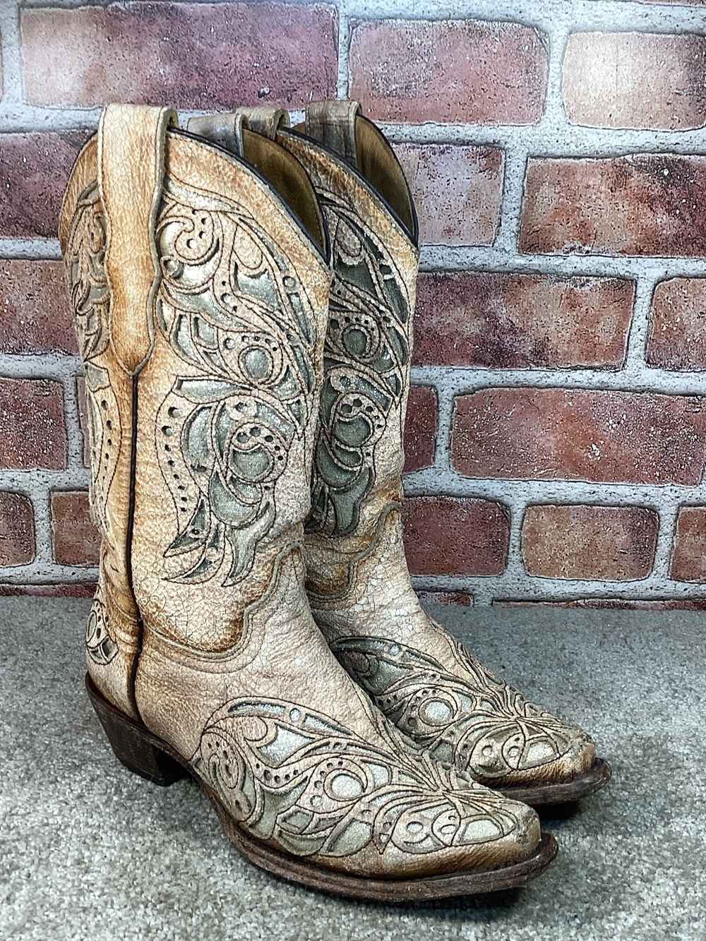 Corral Girls western cowboy boots size 3